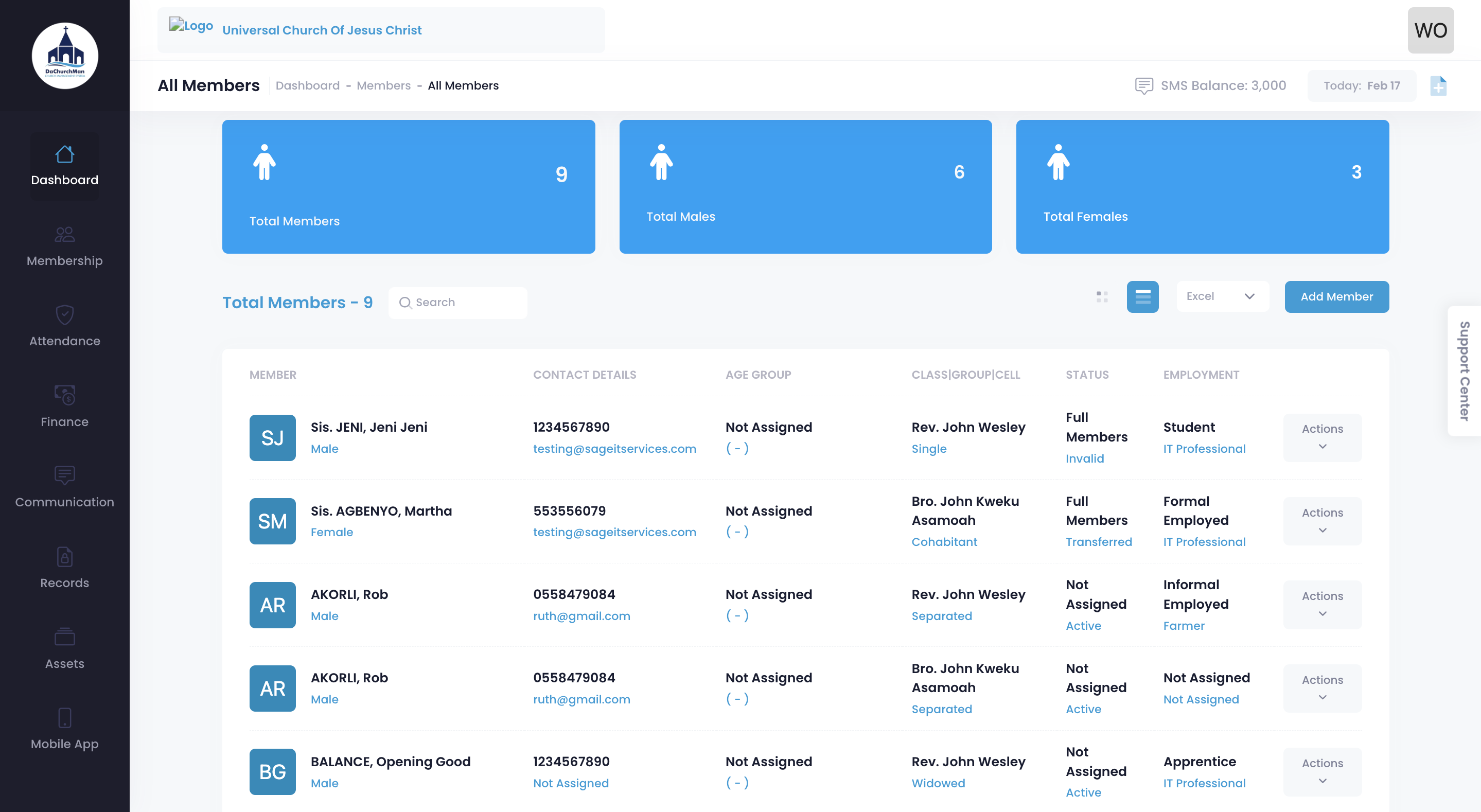 DaChurchMan Self-Registration Portal