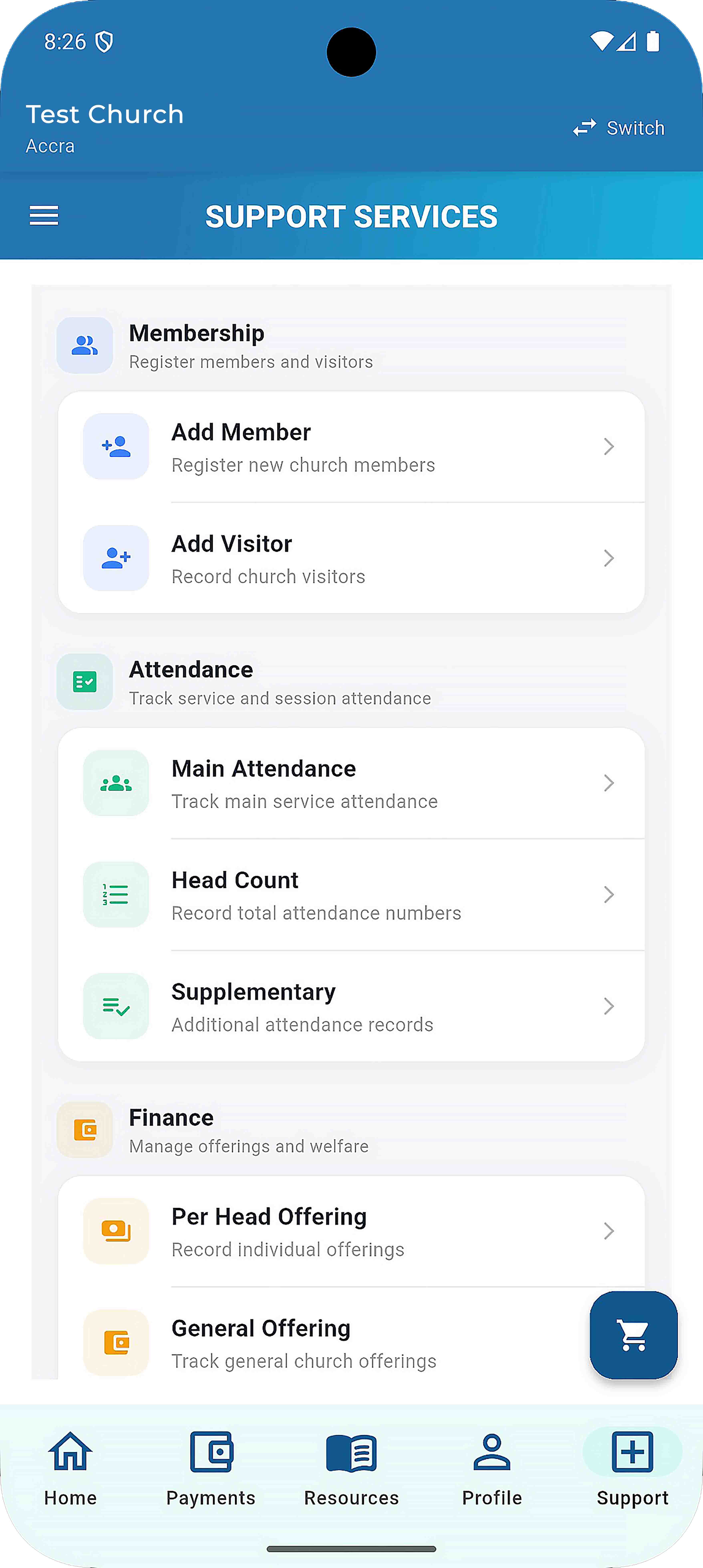 DaChurchMan Mobile App Screen