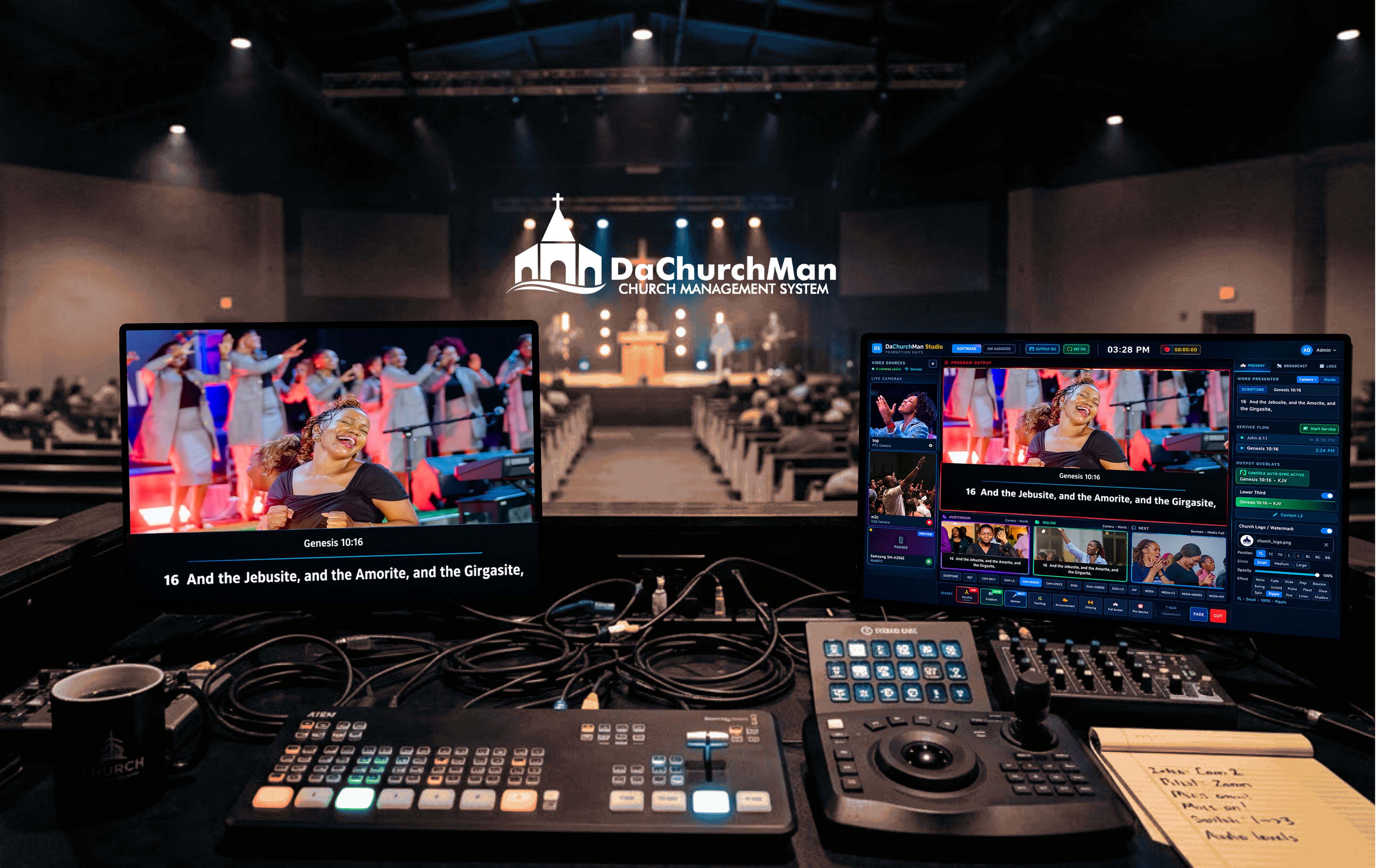 DaChurchMan Worship Studio Dashboard