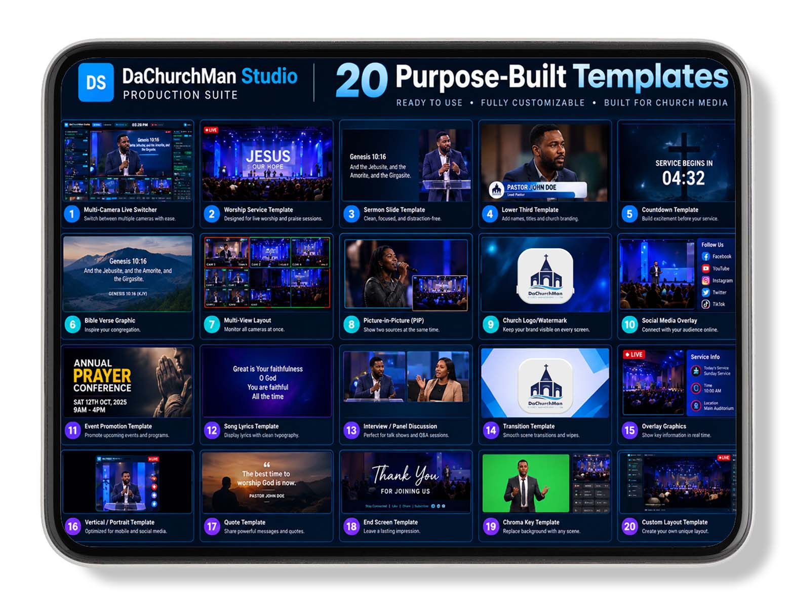 20 Projection Templates